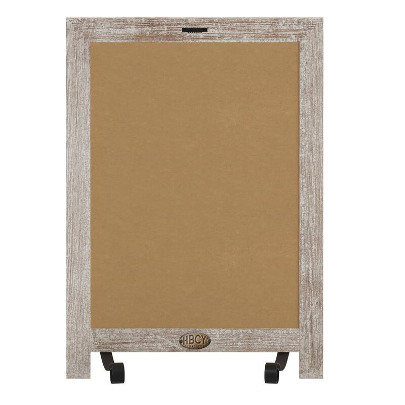 Freestanding Tabletop or Wall Mount Magnetic Chalkboard