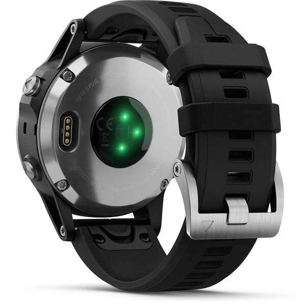 fenix 5 silver with black band