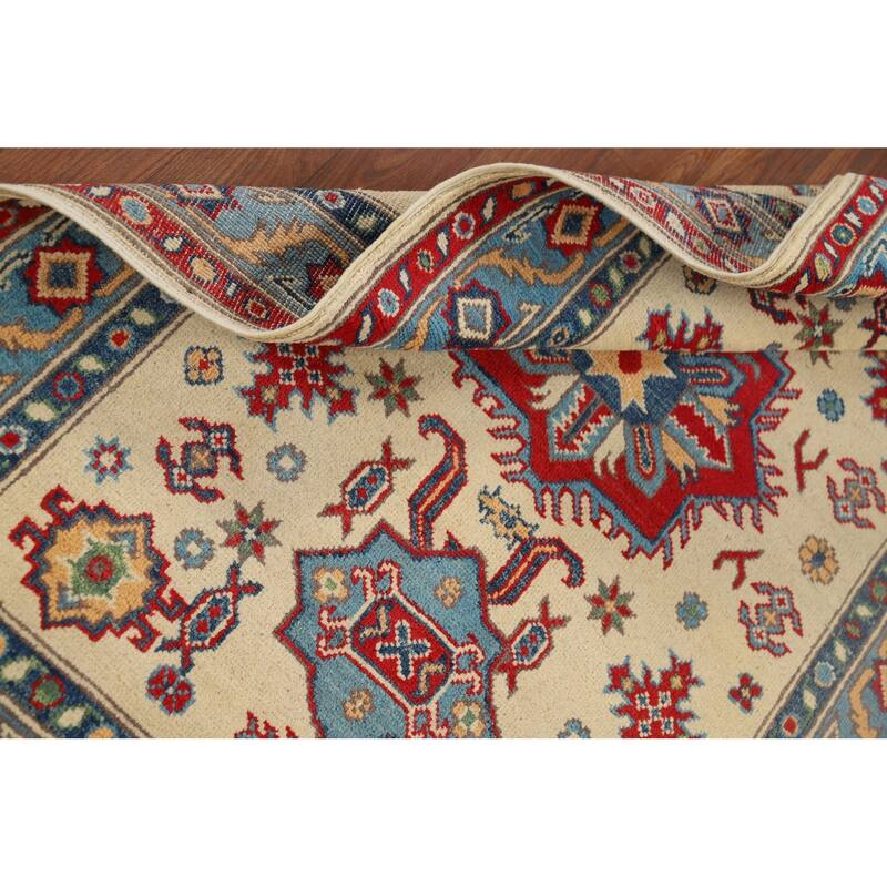 Kazak Oriental Accent Rug Hand-Knotted Wool Carpet - 3'3" x 4'10"