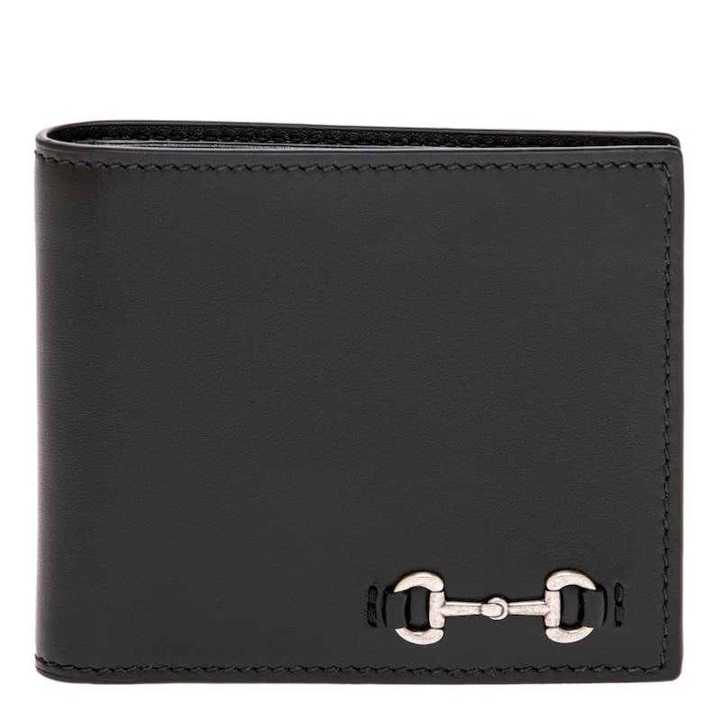 Gucci Bifold Wallet with Horsebit - Black