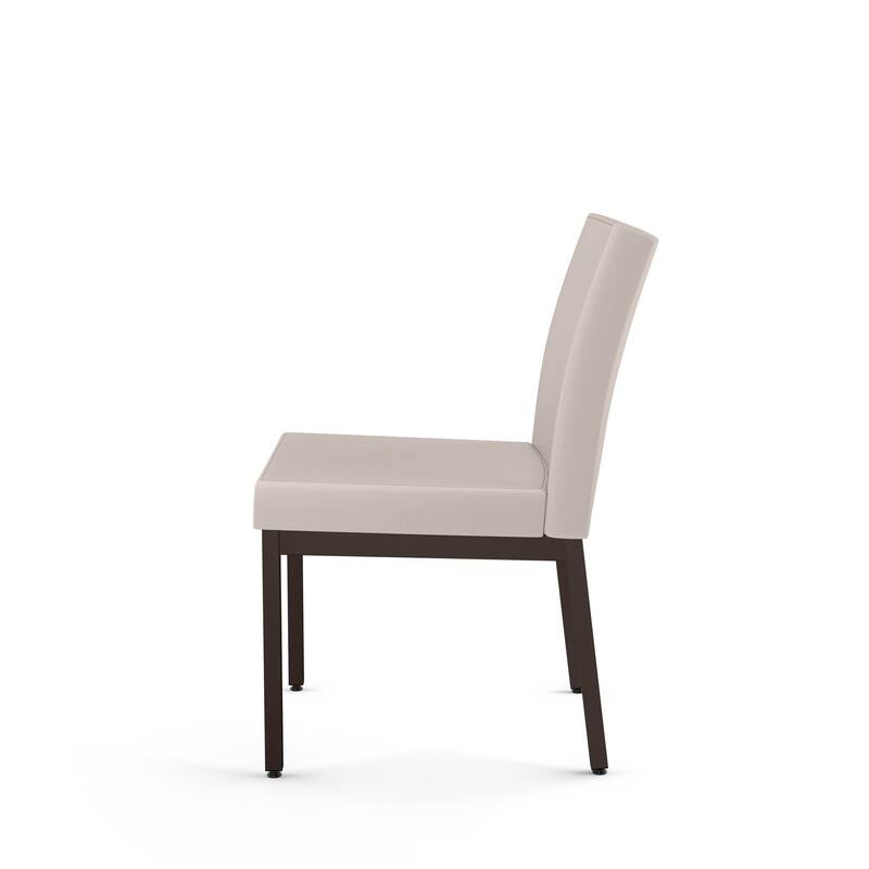 Amisco Perry Set of 2 Upholstered Dining Chairs with Metal Legs