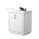 Option White / Giotto Quartz Top / Matte Black Hardware