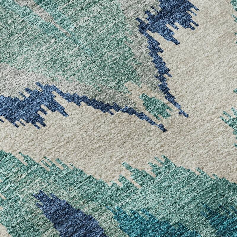 Premium Washable Super Soft Modern Ikat Mayfield Rug
