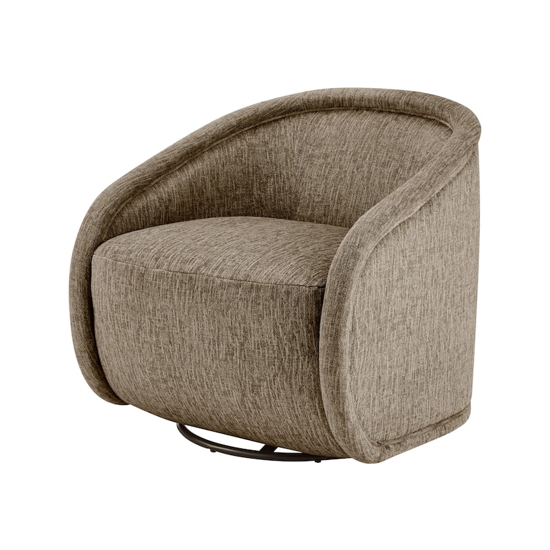 NPD Furniture Margareth Fabric Swivel Accent Arm Chair