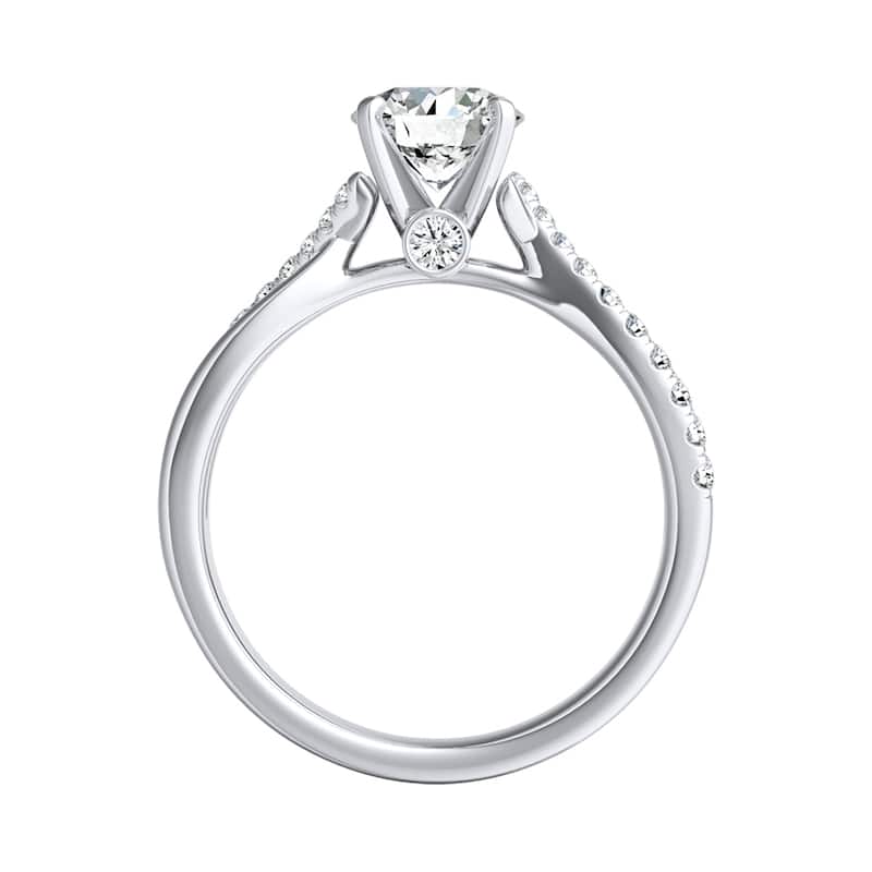 Auriya 14k Gold 1ctw Moissanite Engagement Ring