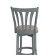 preview thumbnail 16 of 37, Hillsdale Furniture Savana Wood Upholstered Swivel Stool