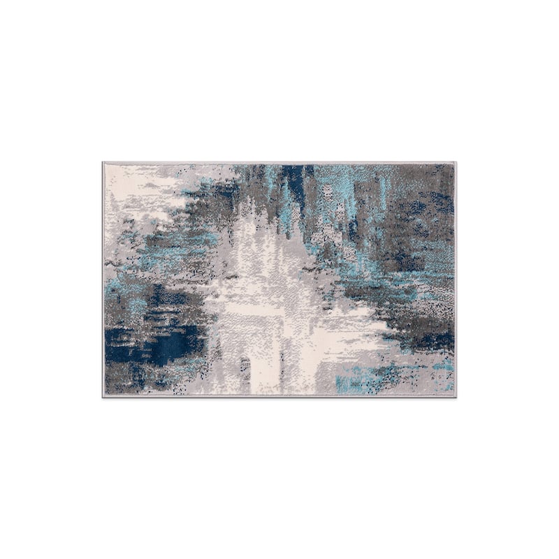 World Rug Gallery Bari Contemporary Abstract Art Area Rug