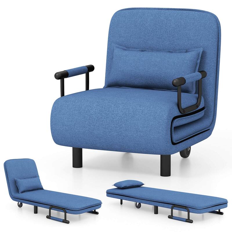 Costway 3-in-1 Convertible Sofa Bed with 5-Position Adjustable
