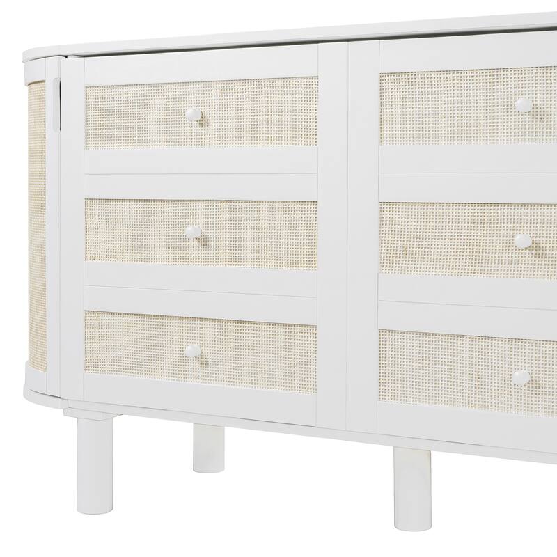 Modern Woven Design Murphy Bed with Hidden Storage