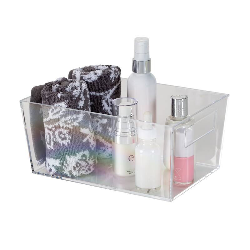 Simplify Small Storage Bin in Clear - 9" x 6" x 4"
