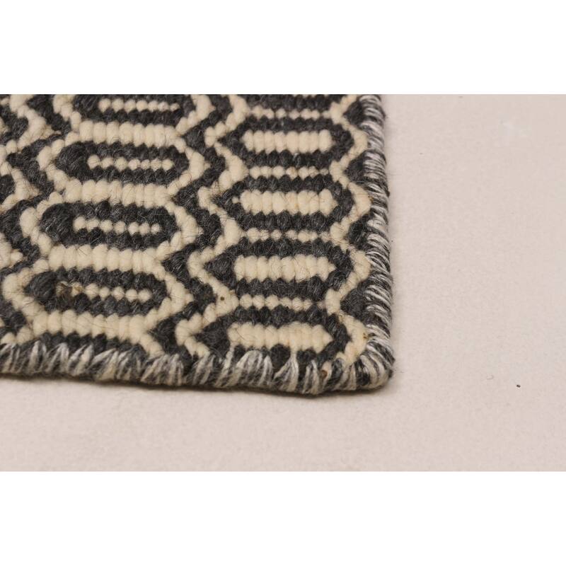 Nevada Grey Kilim 5'2" x 7'5" - 5'2 x 7'5