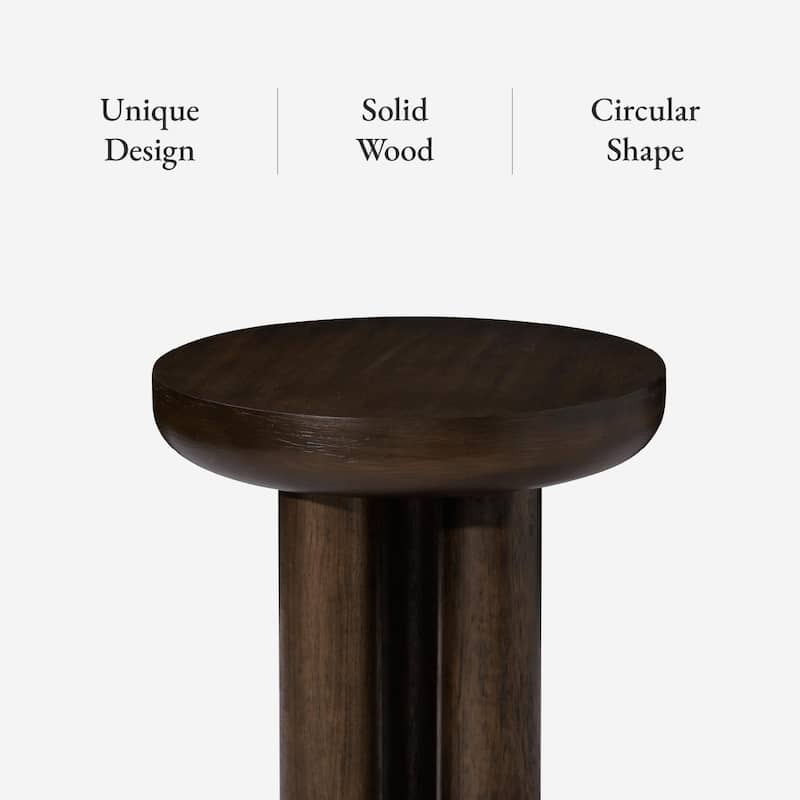 Maven Lane Owen Rustic Wooden Side Table