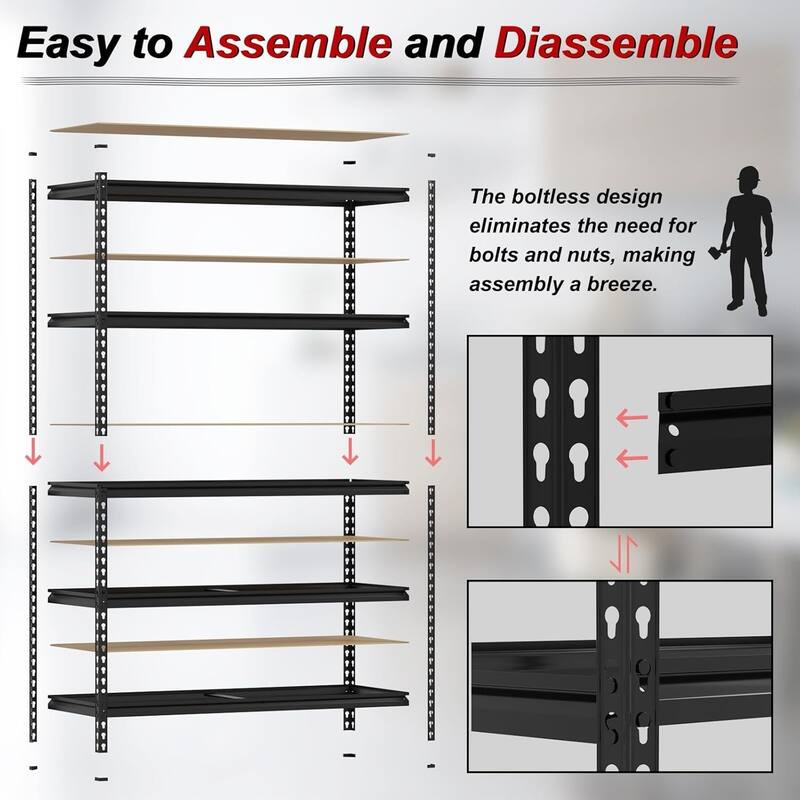 5-Tier Storage Shelves