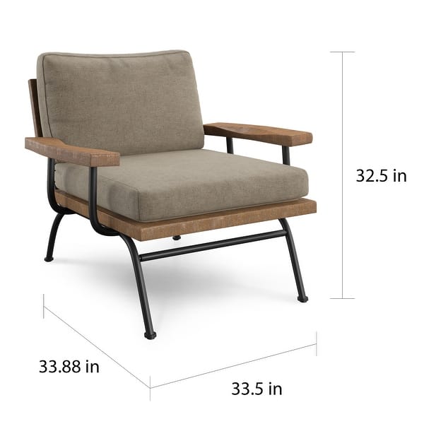 Shop Furniture Of America Bice Industrial Accent Chair On Sale Overstock 19566288
