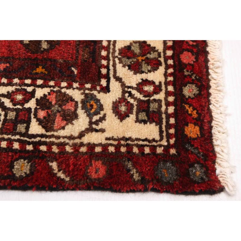 ECARPETGALLERY Hand-knotted Andelz Red Wool Rug - 3'6 x 10'2