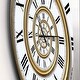 preview thumbnail 3 of 8, Designart 'Time Spiral in Antique Style' Oversized Contemporary Wall CLock