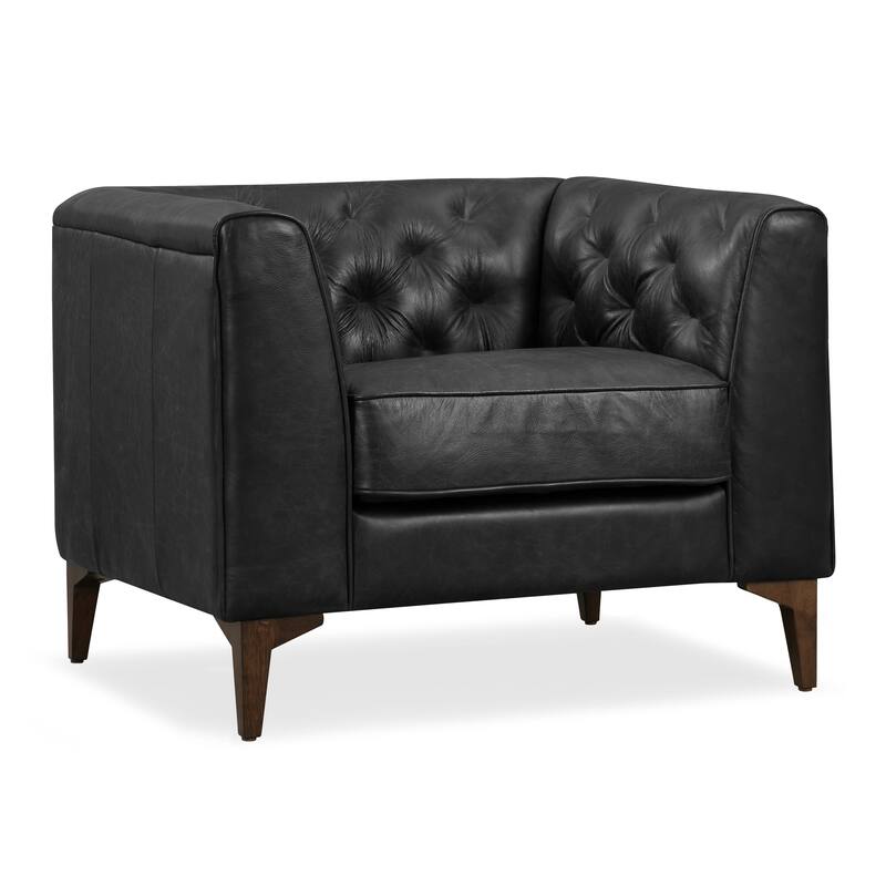 Poly & Bark Essex Lounge Chair (Set of 2) - Genuine Italian Leather