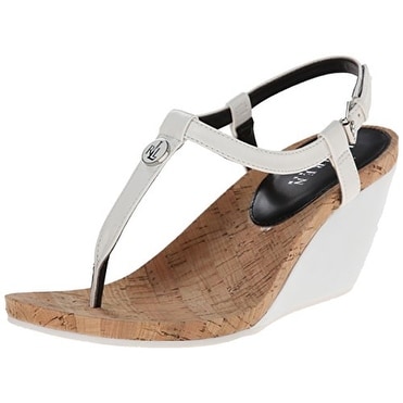 Ralph Lauren Womens REETA Split Toe Casual T-Strap Sandals