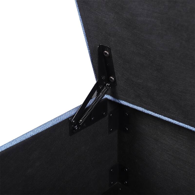 Extra Long Storage Ottoman Entryway Bench with Flip Top Storage Chest