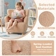 preview thumbnail 8 of 28, Costway Sherpa Kids Sofa with Solid Rubber Wood Legs for Boys & Girls - See Details