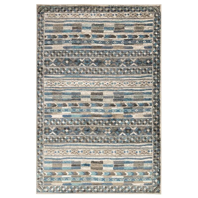 Liora Manne Ashford Tribal Indoor Rug Cool - 5'3" x 7'6" - Cool