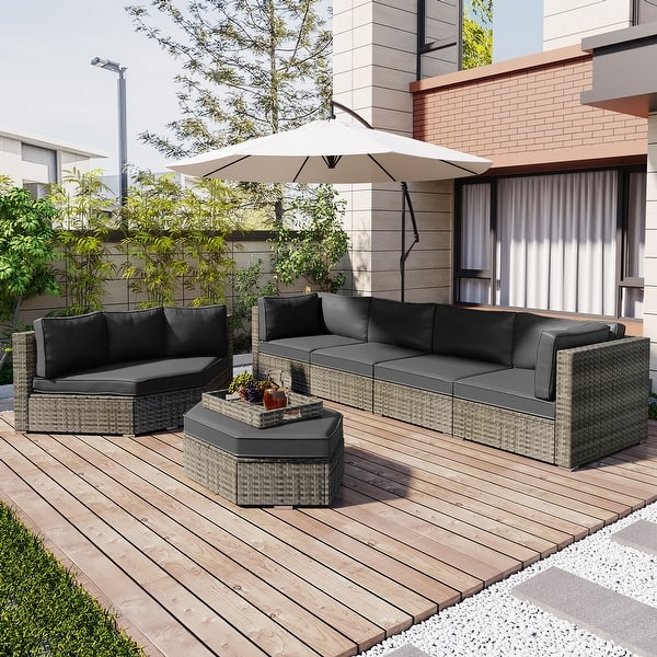 l shaped patio furniture umbrella LAUSAINT HOME 12FT Deluxe Cantilever Cantilever Umbrell  Lausaint Home Enhance your outdoor experience with the PURPLE LEAF Patio Umbrella Sectional Conversation Set With Umbrella
