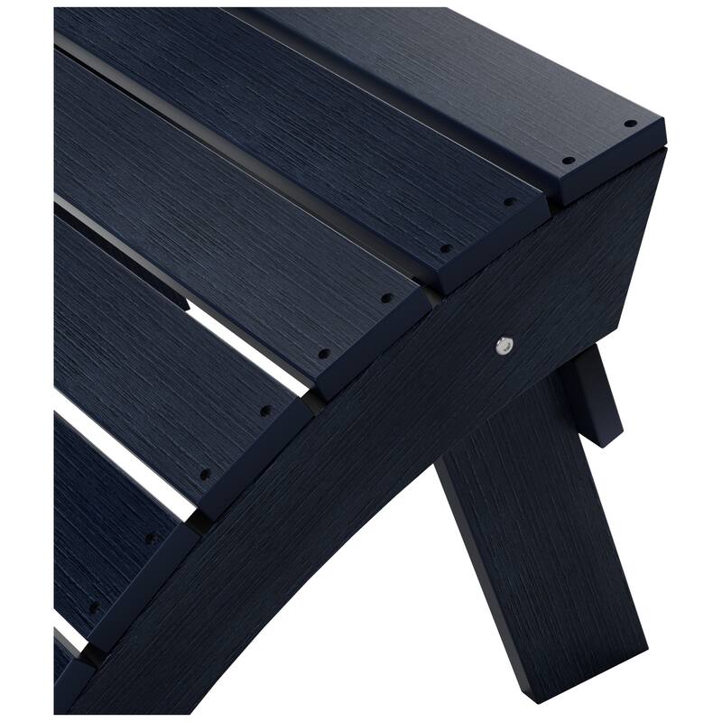 Vineyard HIPS Outdoor Eco-Friendly All Weather Adirondack Chair Ottoman