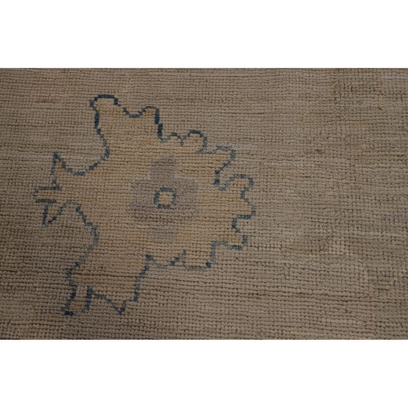 Oriental Vegetable Dye Oushak Turkish Rug Hand-Knotted Wool Carpet - 8'3"x 9'7"