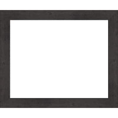 Amanti Art Rustic Plank Espresso Framed Dry Erase Magnetic Board