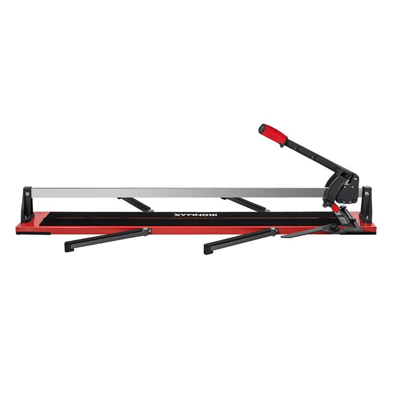 IronMax 48'' Manual Tile Cutter Porcelain Cutter Machine Tungsten - Black/Red - 56.5''x 9''x 9''(Lx Wx H)