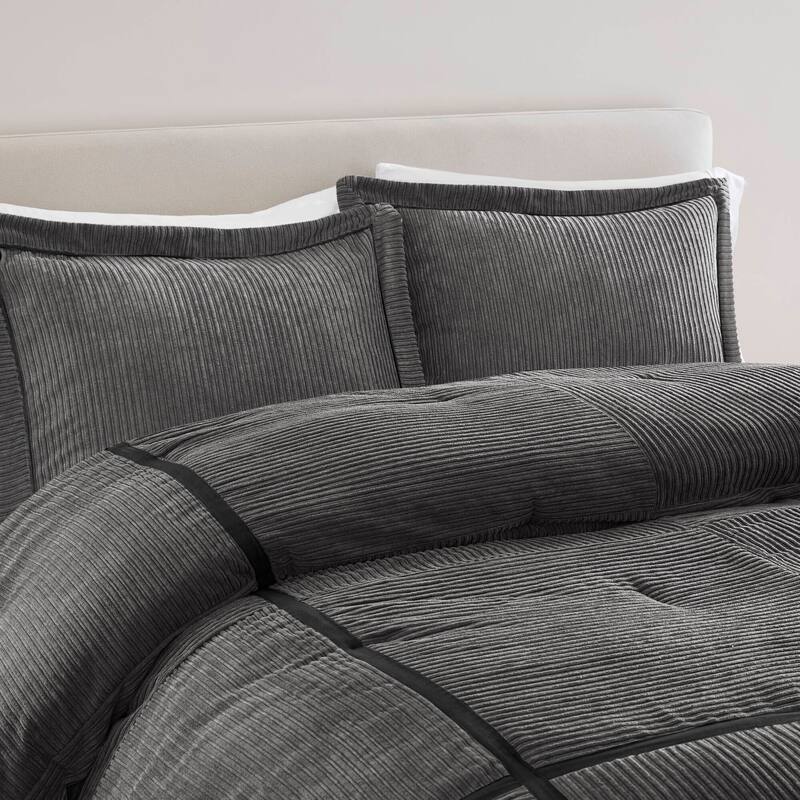 GDF Studio - Dallas 7-Piece Micro Corduroy Comforter Set