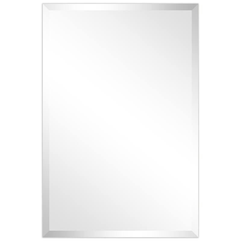 Frameless Beveled Prism Wall Mirror - Clear - 24 in. x 0.39 in. x 36 in.