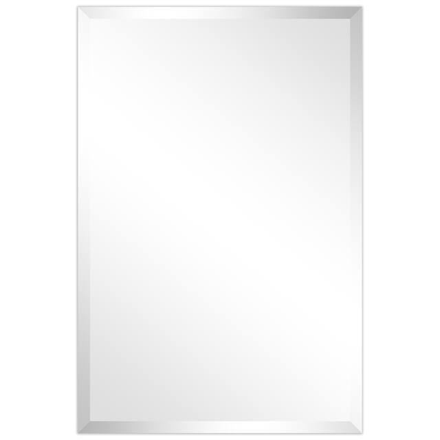 Frameless Beveled Prism Wall Mirror - Clear - 24 in. x 0.39 in. x 36 in.