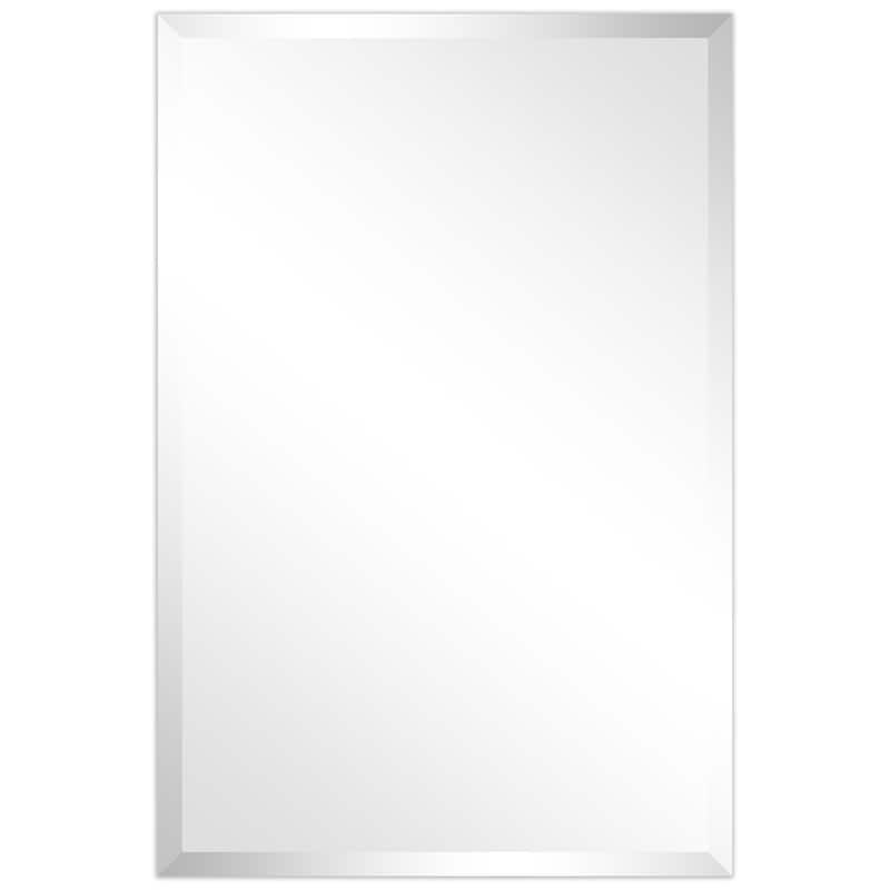 Frameless Beveled Prism Wall Mirror-Square/Rectangluar - Clear