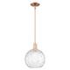 Option Clear Water Glass / Antique Copper