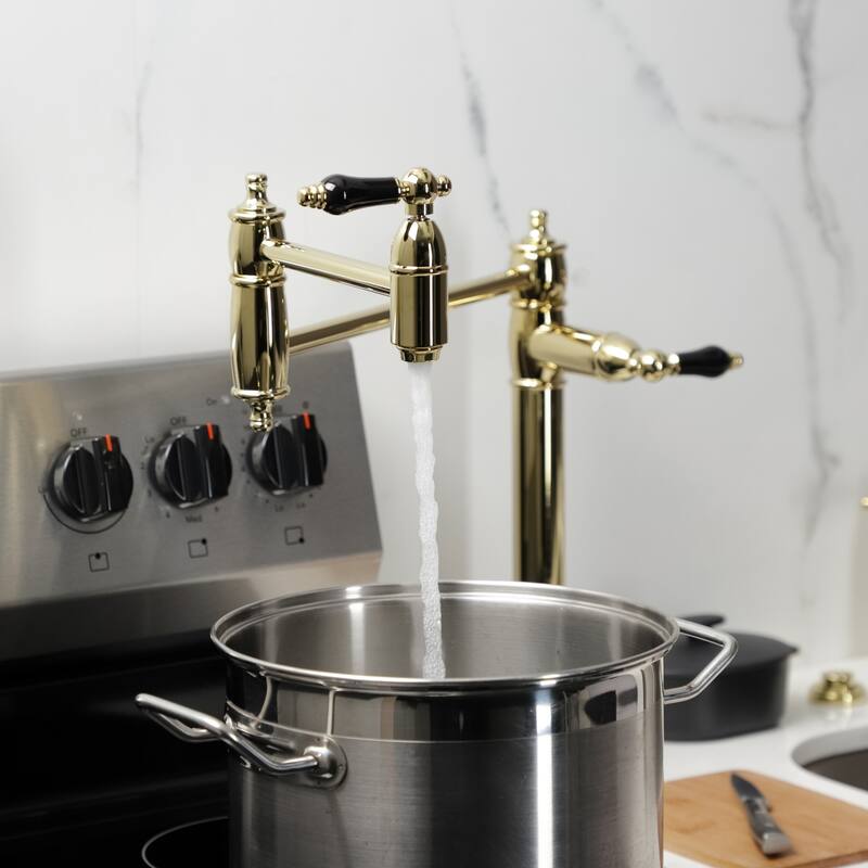 Kingston Brass Duchess Two-Handle 1-Hole Deck Mount Pot Filler Faucet