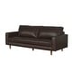 preview thumbnail 25 of 34, Abbyson Holloway Mid Century Top-grain Leather Sofa
