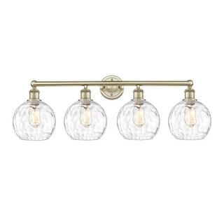 Innovations Lighting Athens Water Glass - 4 Light 35" Bath Vanity Light.
