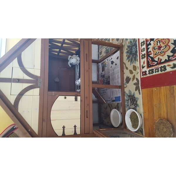 Tudor rabbit hutch on sale