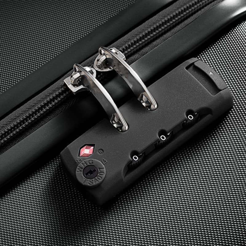Luggage Set of Three, ABS Hard Shell Luggage with Spinner Wheels.