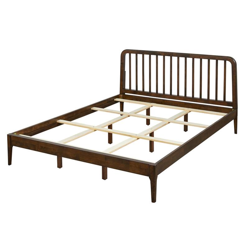 Lifestorey Lorraine Solid Wood Queen Platform Bed