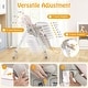 preview thumbnail 34 of 47, Multifunctional Folding Baby High Chair with Rolling Wheels and Adjustable Height - 40" x 23" x 36"-43.5"(L x W x H)