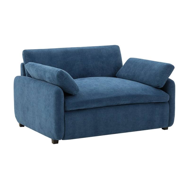 50*43" Oversized Chenille Single Sofa Chair,Wide and Deep Seat Accent Chair