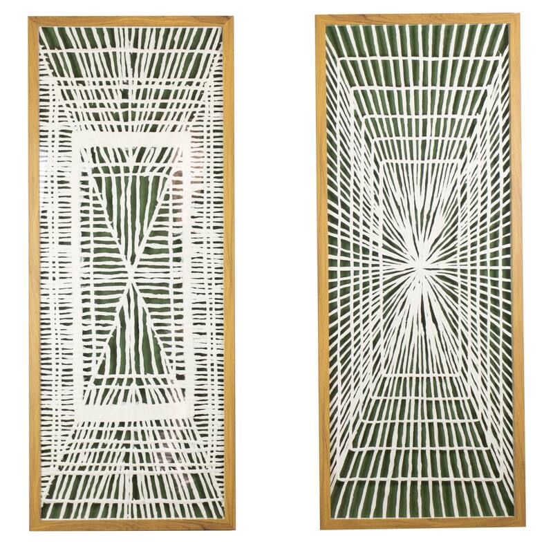 HUJI Abstract Paper String Art Shadow Box Wall Decor Set - 2-Piece - 2-Piece