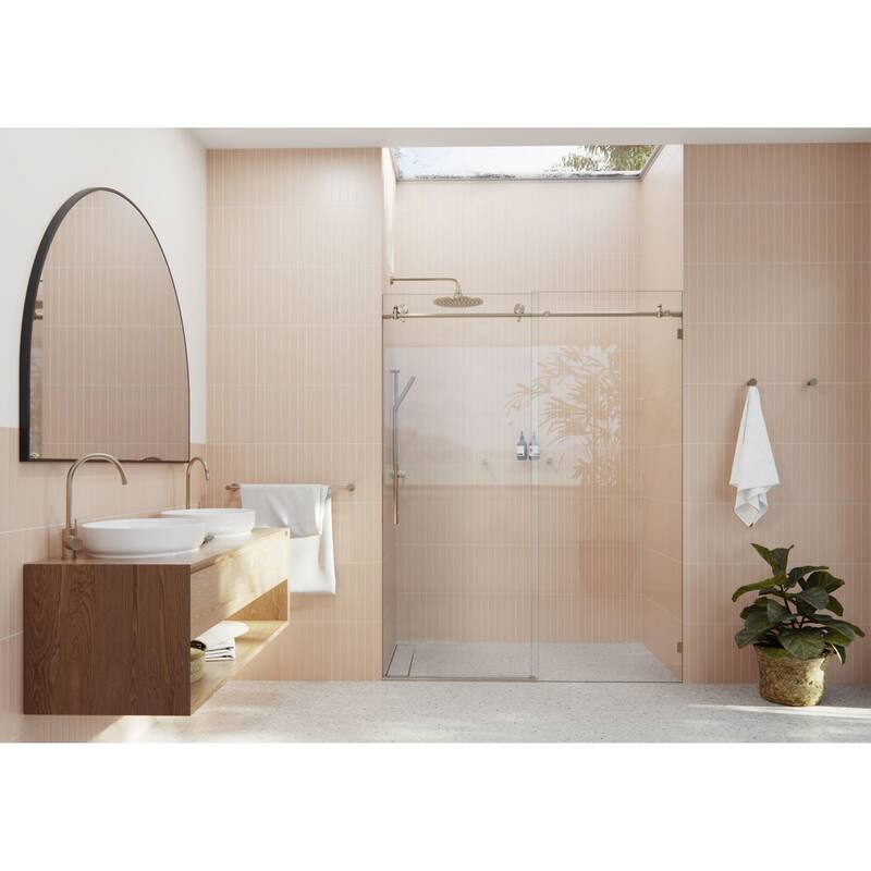 Glass Warehouse GW-SLD-60 Eclipse 78" High x 60" Wide Sliding - Brushed Bronze