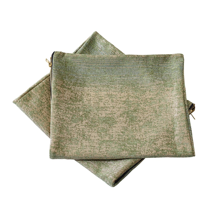 Peralta 2-piece Jacquard Chenille Zipper Pillow Shell Set, NO INSERT