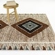 preview thumbnail 1 of 3, Alamanni Southwestern Boho Area Rug 5'3" x 7' - Rust