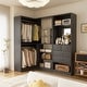 preview thumbnail 16 of 19, Cimly Set of 2 Corner Closet System with Drawers, Closet Organizer with Hanging Rods and Storage Shelves