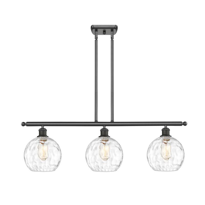 Innovations Lighting 516-3I-11-36 Athens Linear Athens 3 Light 36" - Oil Rubbed Bronze / Clear Water Glass