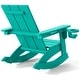 preview thumbnail 5 of 68, Shoreside Kids Outdoor Poly Adirondack Rocking Chair with Cup Holder (Set of 2)